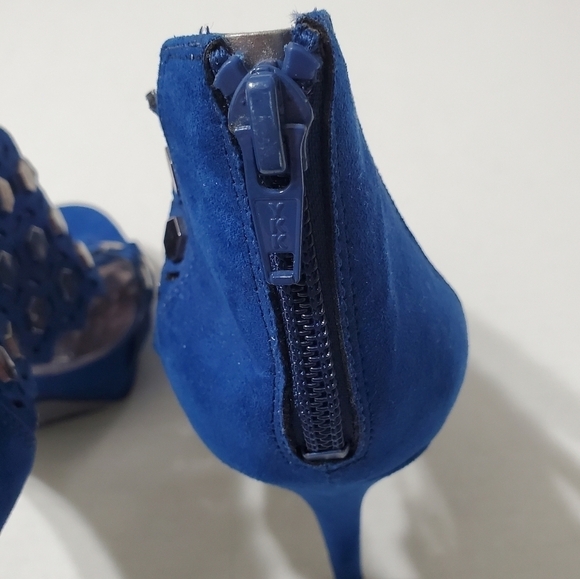 CARLOS SANTANA Saracina Heeled Sandals in Blue Size 7 - Picture 9 of 11